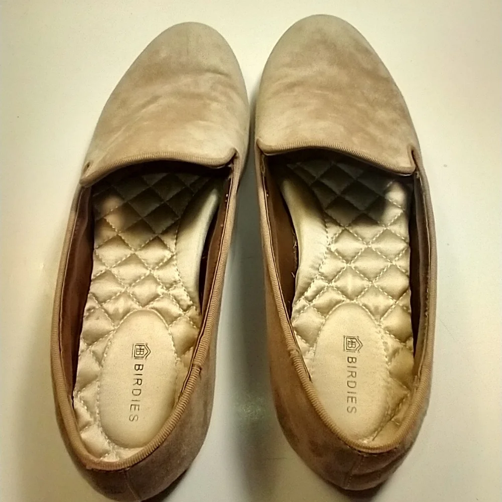 Birdies The Starling Suede Leather Slip On Loafers Shoes Women's sz 7.